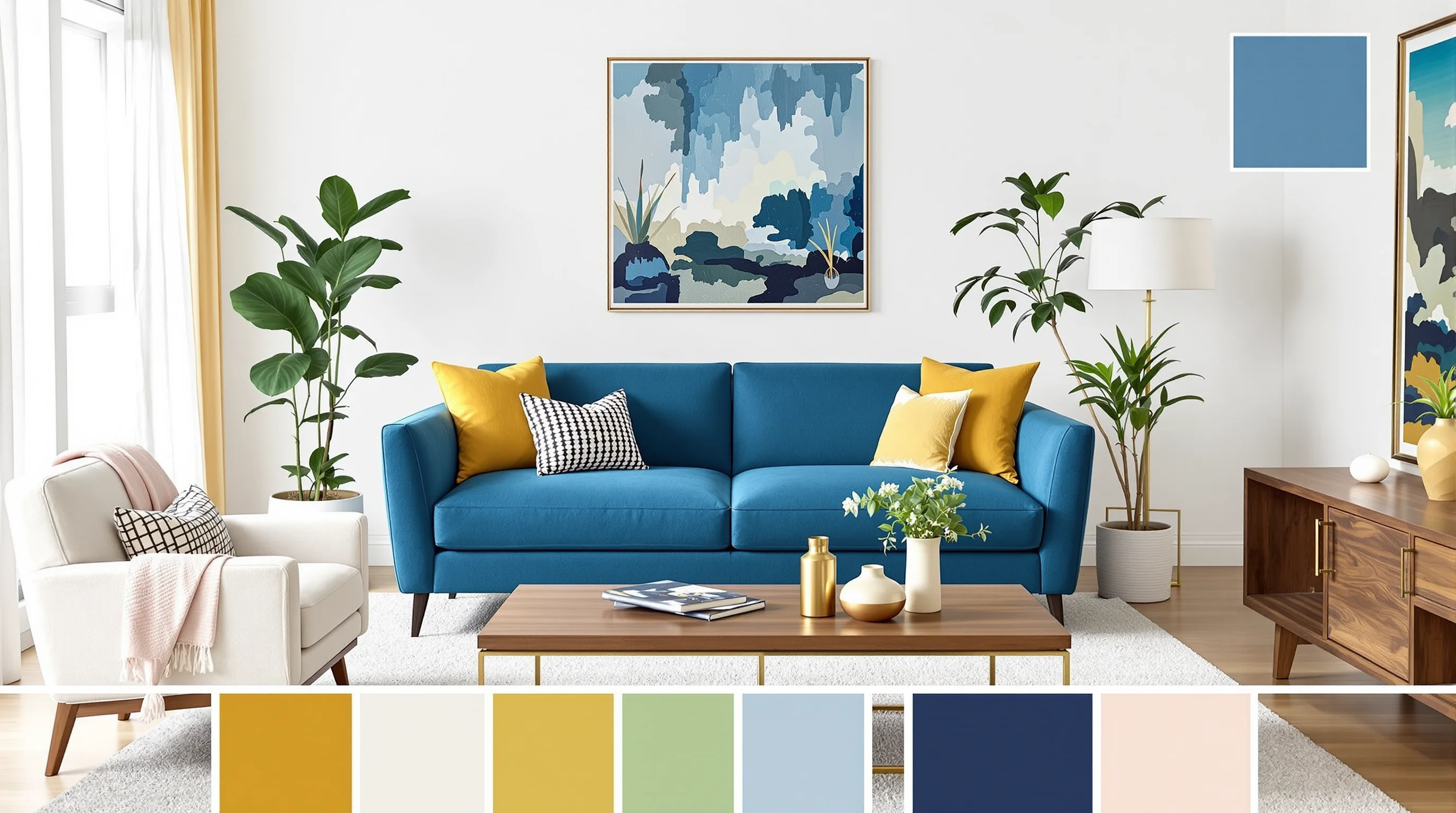 Colores que combinan con el azul: 9 ejemplos para decorar con estilo