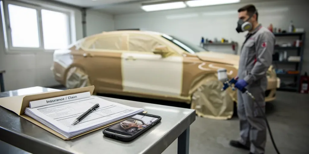 Cómo pintar el coche con un solo parte: el seguro lo cubre?