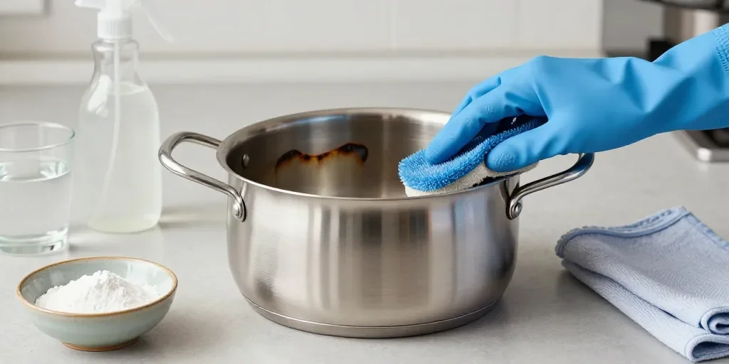 Cómo quitar el quemado de una olla: el método seguro sin rayarla