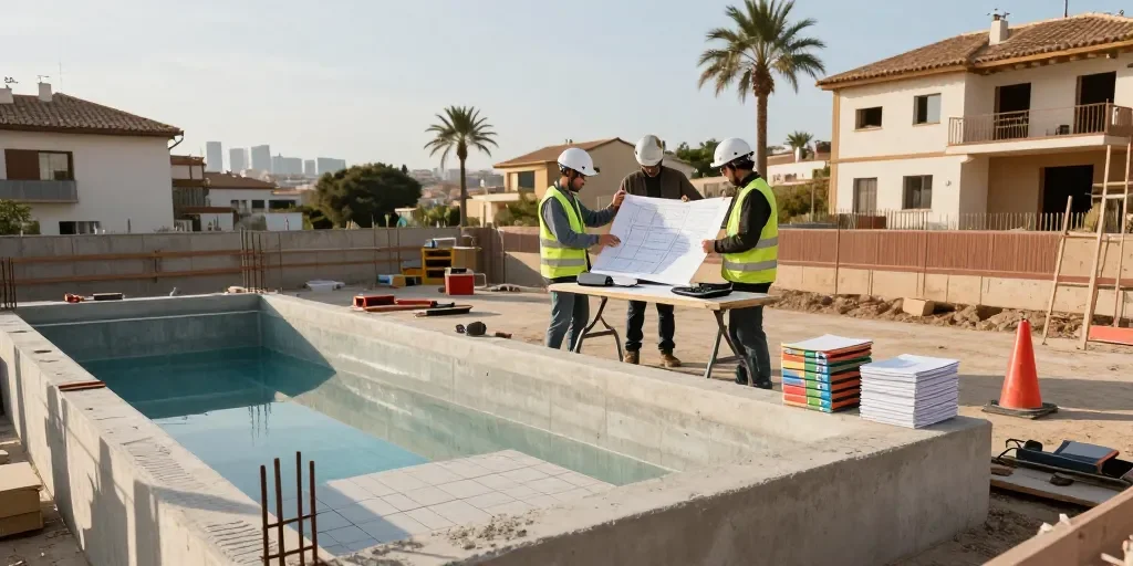 Construcción de piscinas Barcelona: los 8 presupuestos orientativos y plazos de obra