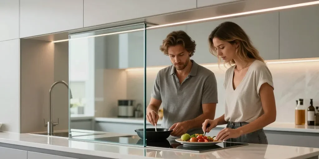 Cristal Para Cocina: Las Tendencias Modernas De Vidrio Templado Y Resistente