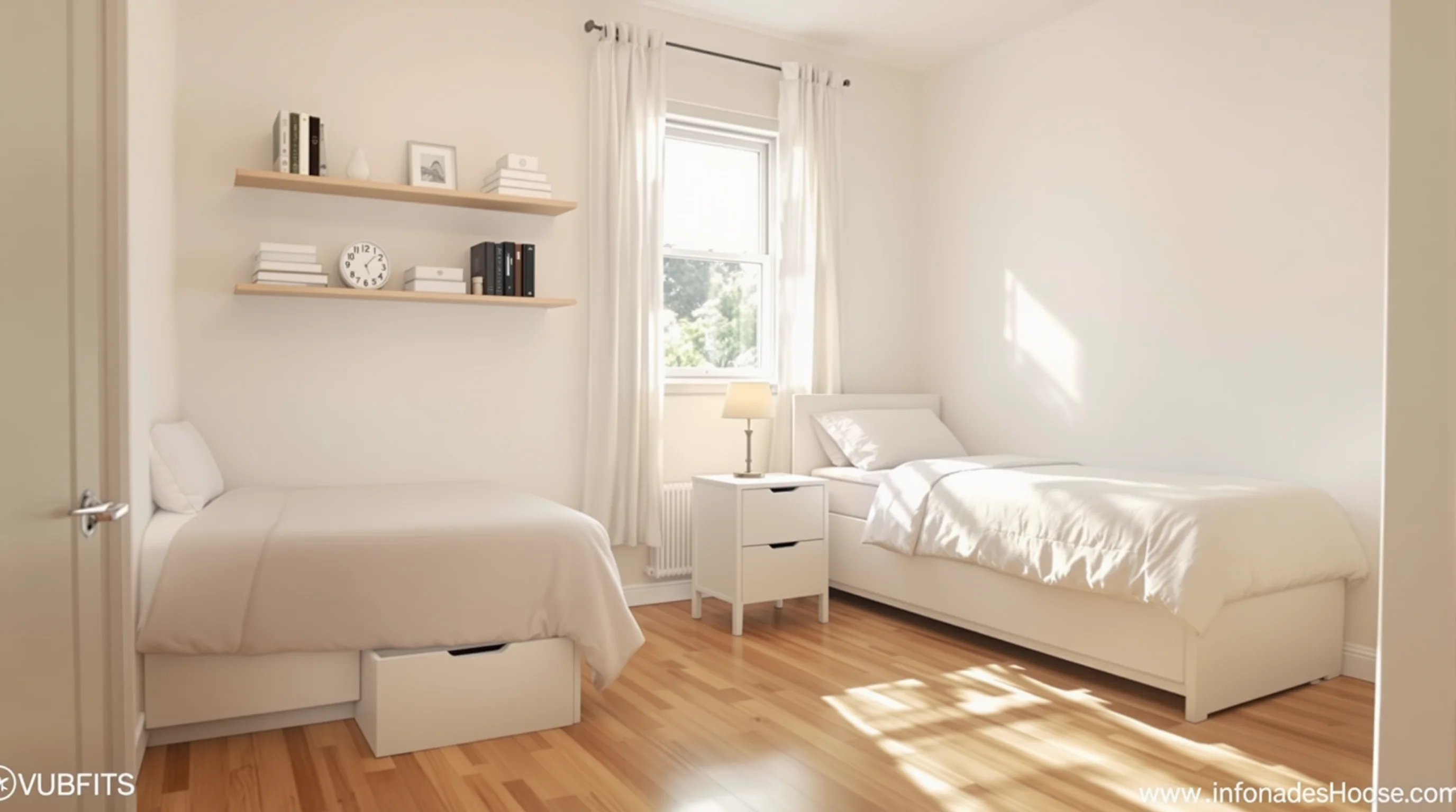 Dormitorio pequeño: 7 ideas para poner dos camas y ganar espacio